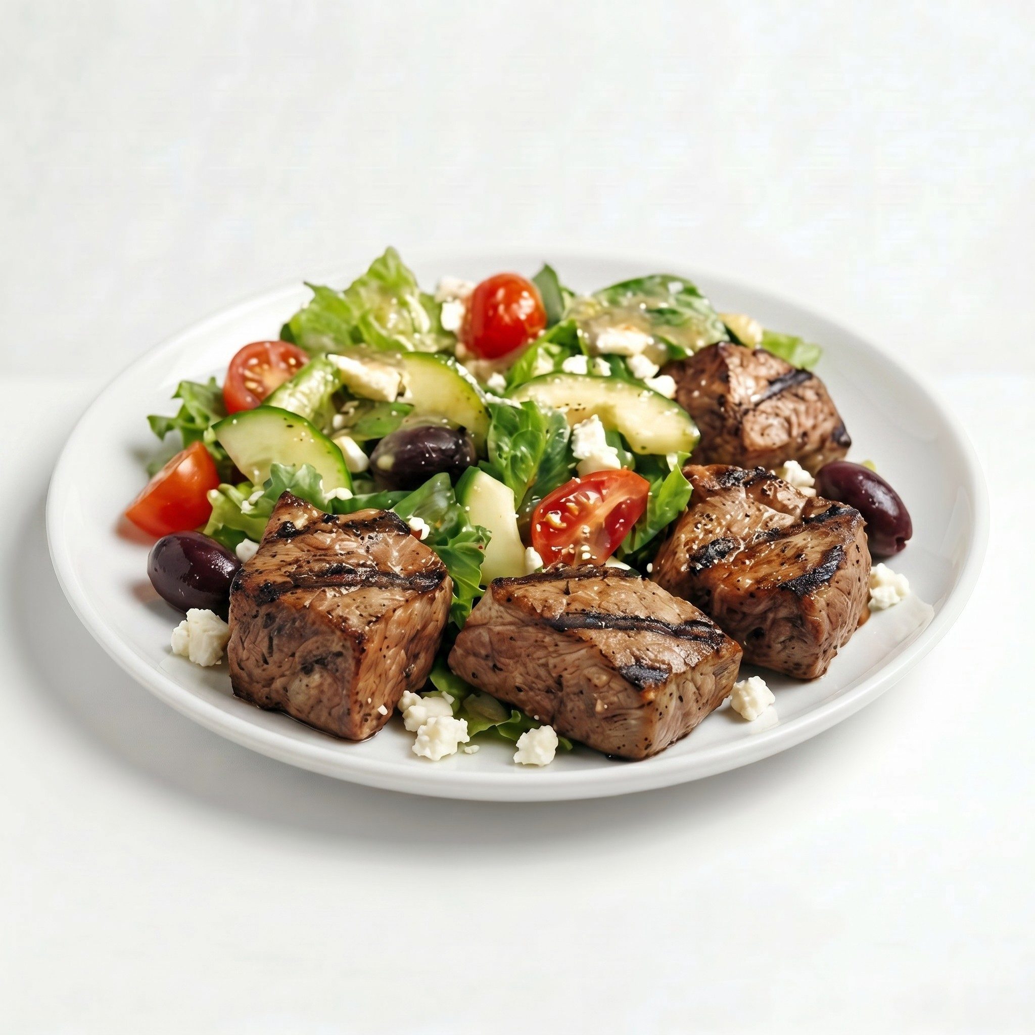 Beef Kabob Salad.